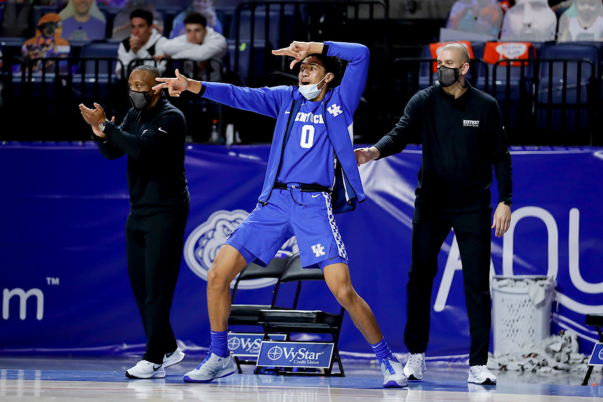 Bruiser Flint. Jacob Toppin. Joel Justus.

Kentucky beat Florida 76-58 at the O’Connell Center in Gainesville, Fla.

Photo by Chet White | UK Athletics
