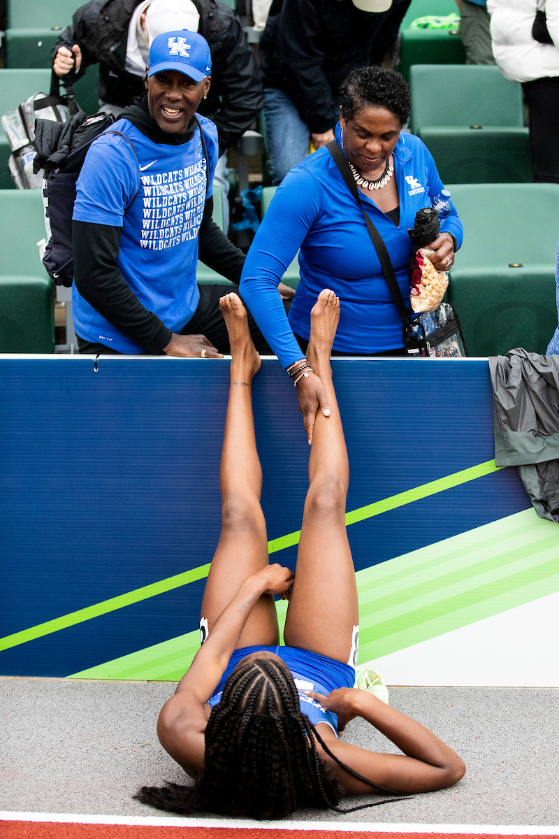 Alexis Holmes.

Day Four. The UK women’s track and field team placed third at the NCAA Track and Field Outdoor Championships at Hayward Field in Eugene, Or.

Photo by Chet White | UK Athletics