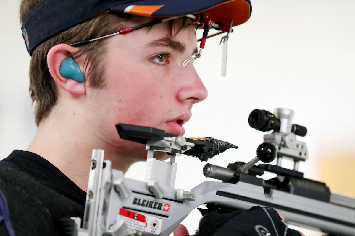 Rifle faces Akron. 

Photo by Britney Howard  | UK Athletics