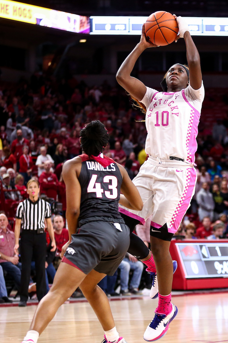 Rhyne Howard. 

Kentucky falls to Arkansas 103-85.

Photo by Eddie Justice | UK Athletics