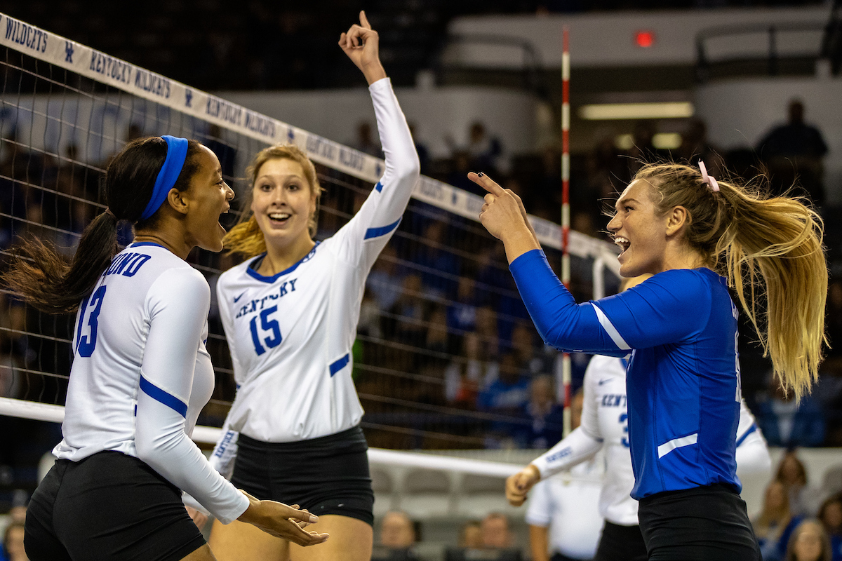 UK volleyball defeats Alabama 3-0 at Memorial Coliseum on , Sunday Nov. 11, 2018  in Lexington, Ky. Photo by Mark Mahan
