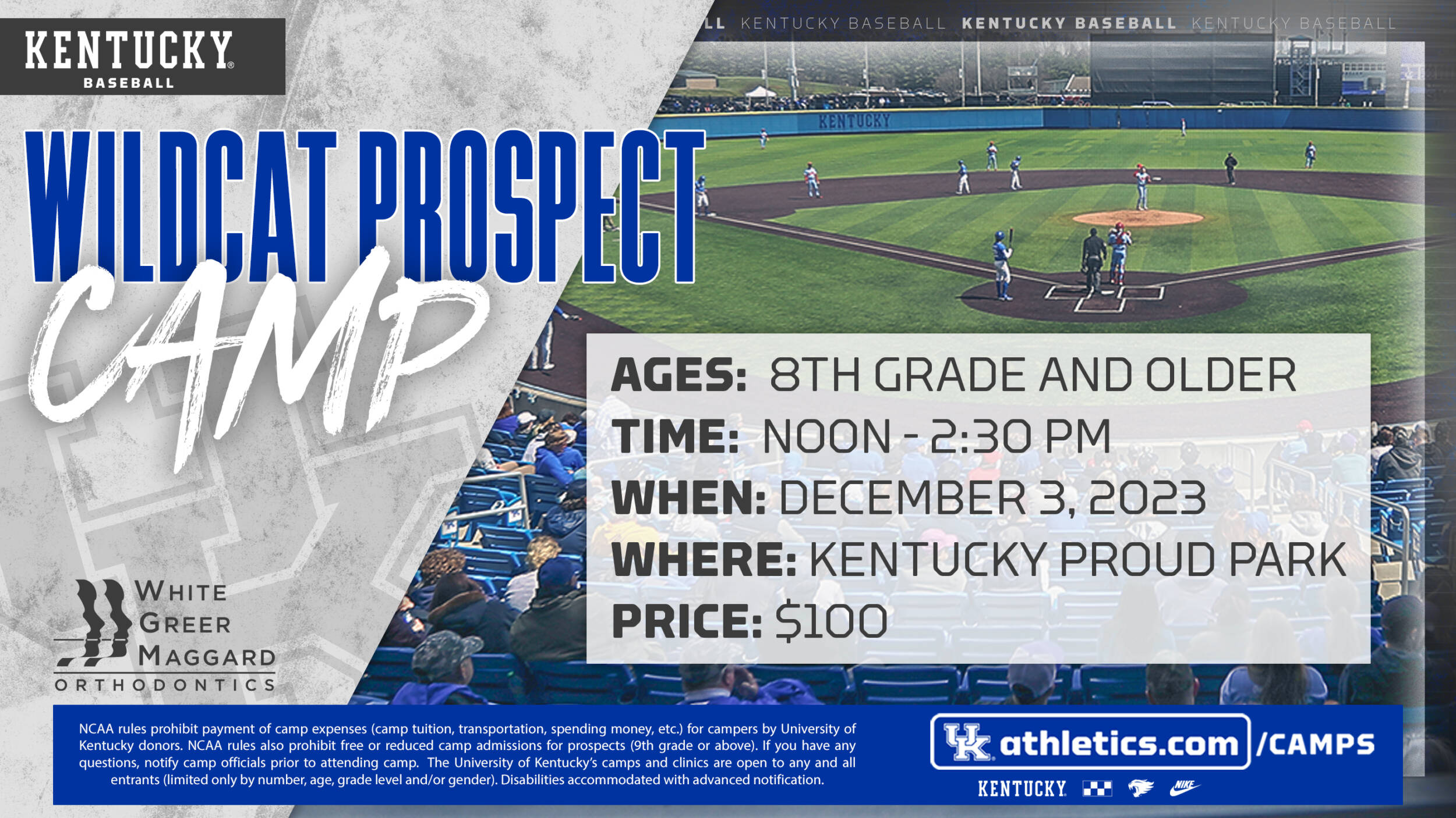 Kentucky Baseball December Prospect Camp