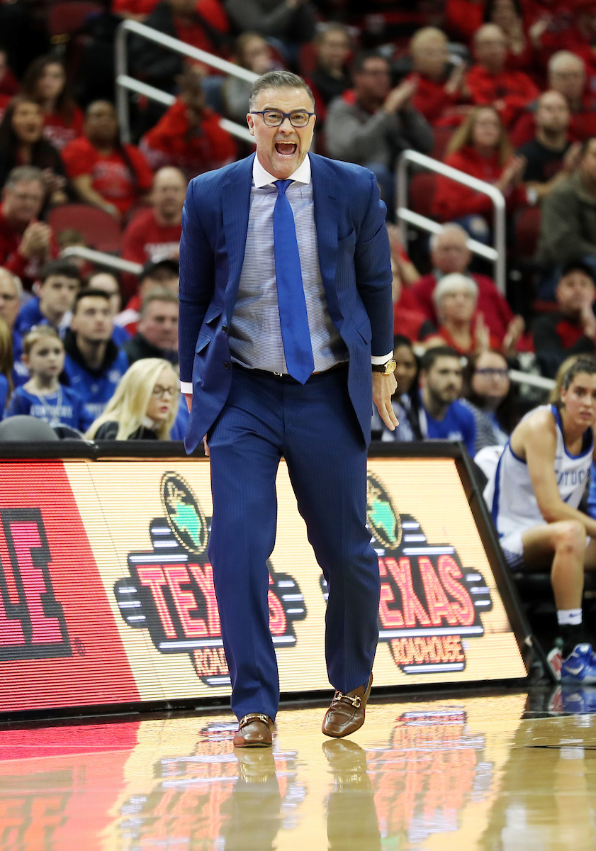 Matthew Mitchell
Women's Basketball loses to Louisville on Sunday, December 9, 2018 at the Yum! Center.  

Photo by Britney Howard  | UK Athletics