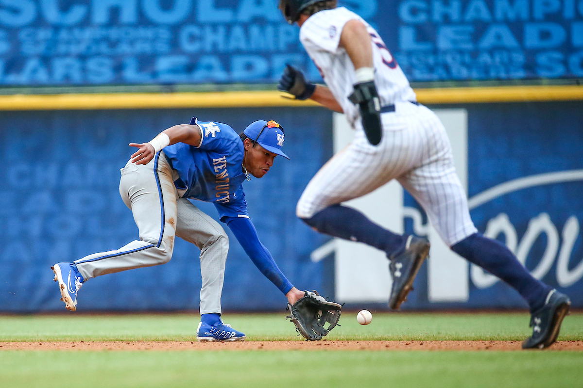 Daniel Harris IV. 

Kentucky beats Auburn 3-1.

Photo by Sarah Caputi | UK Athletics