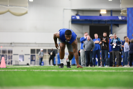 Tymere Dubose.

Pro Day for UK Football.

Photo by Jacob Noger | UK Athletics