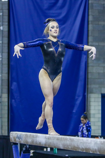 Raena Worley.

Kentucky defeats Mizzou 197.450-196.875.

Photo by Sarah Caputi | UK Athletics