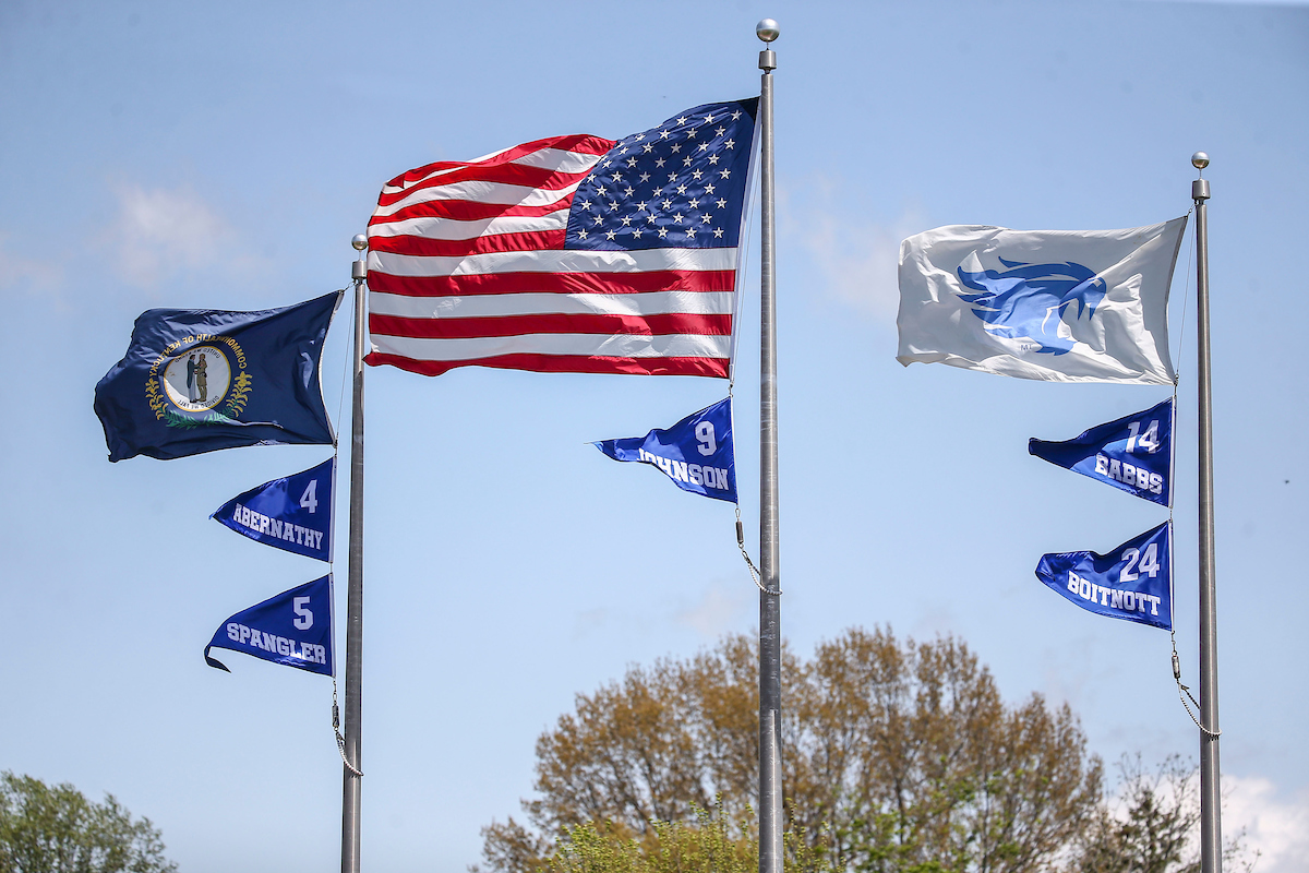 Flags.

Kentucky defeats Mississippi State 9-5.

Photo by Sarah Caputi | UK Athletics