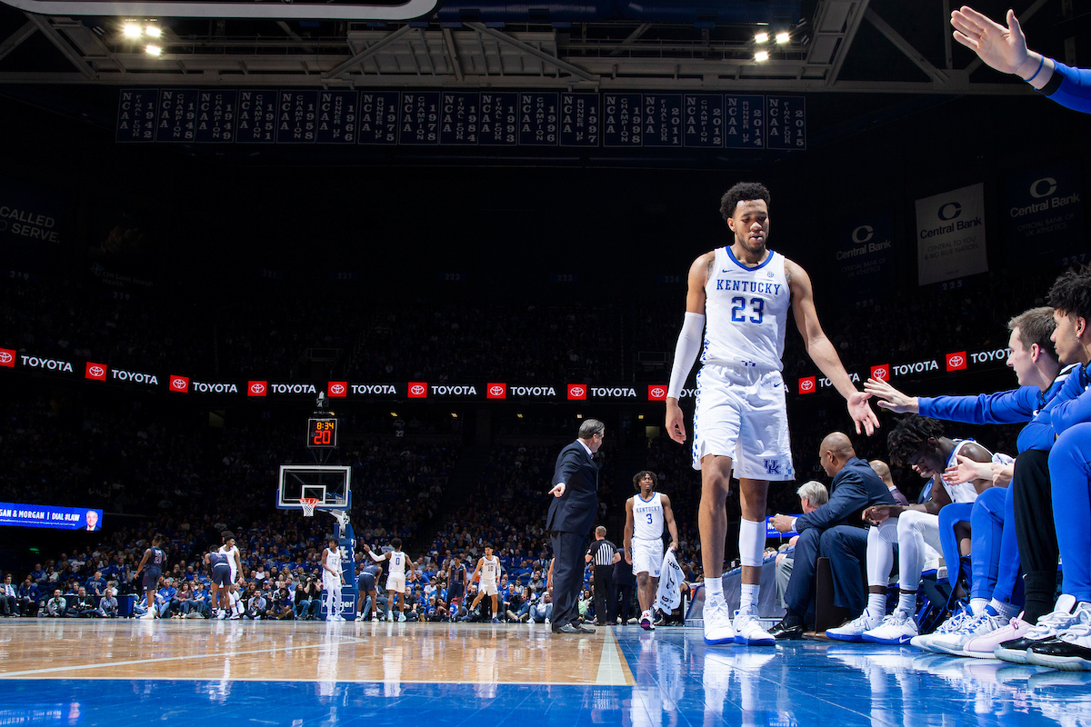 EJ Montgomery.

Kentucky beat Fairleigh Dickinson.

Photo by Chet White | UK Athletics