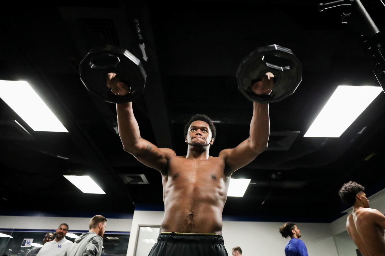Keion Brooks Jr.

The Kentucky men's basketball team participating in its summer strength and conditioning program.

Photo by Chet White | UK Athletics