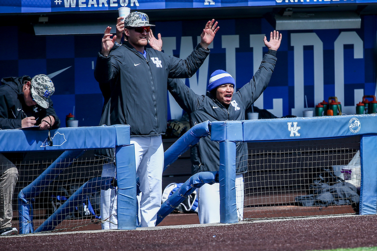 Tyler Guilfoil and Daniel Harris IV.

Kentucky defeats Georgia 18-5.

Photo by Sarah Caputi | UK Athletics