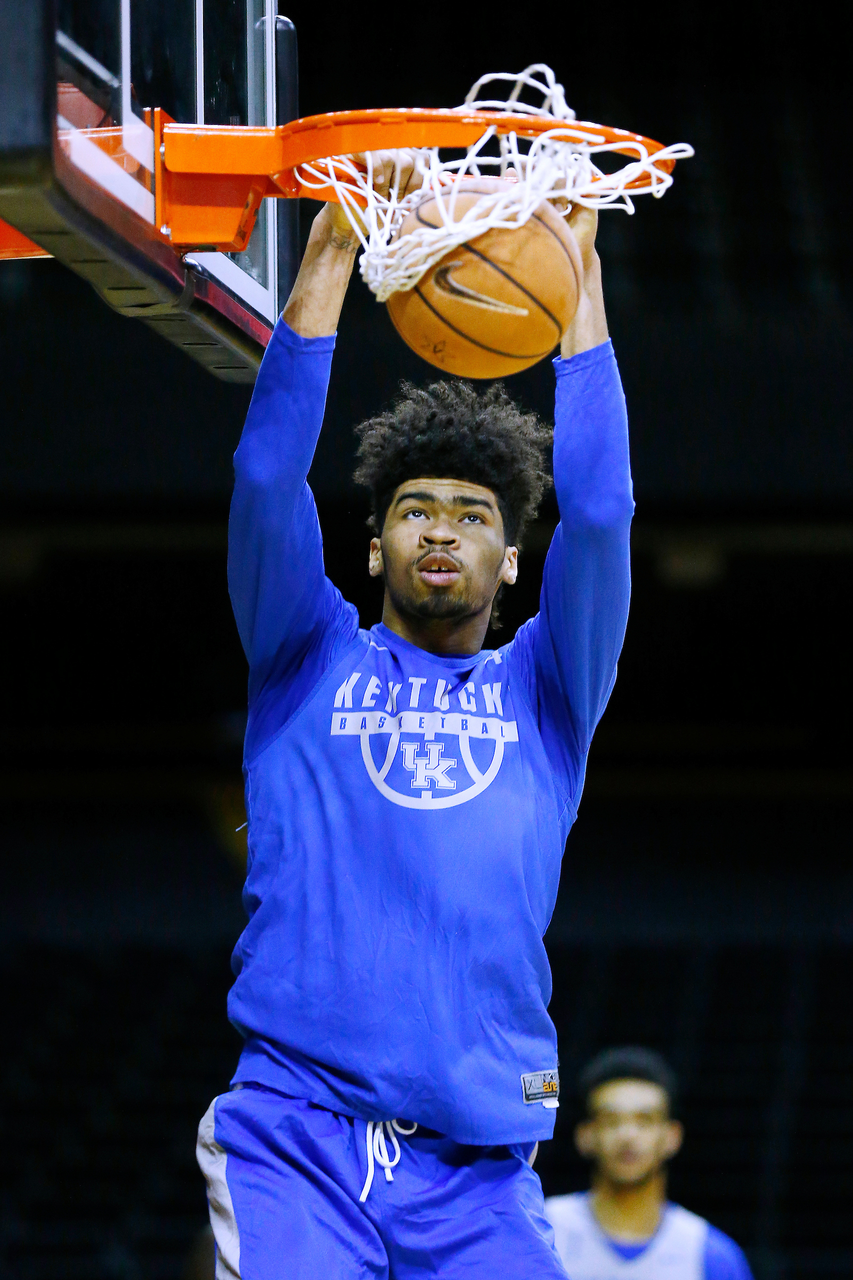 Nick Richards.

The University of Kentucky men's basketball team practiced at Memorial Gymnasium in Nashville, TN., on Friday, January 12, 2018.

Photo by Chet White | UK Athletics