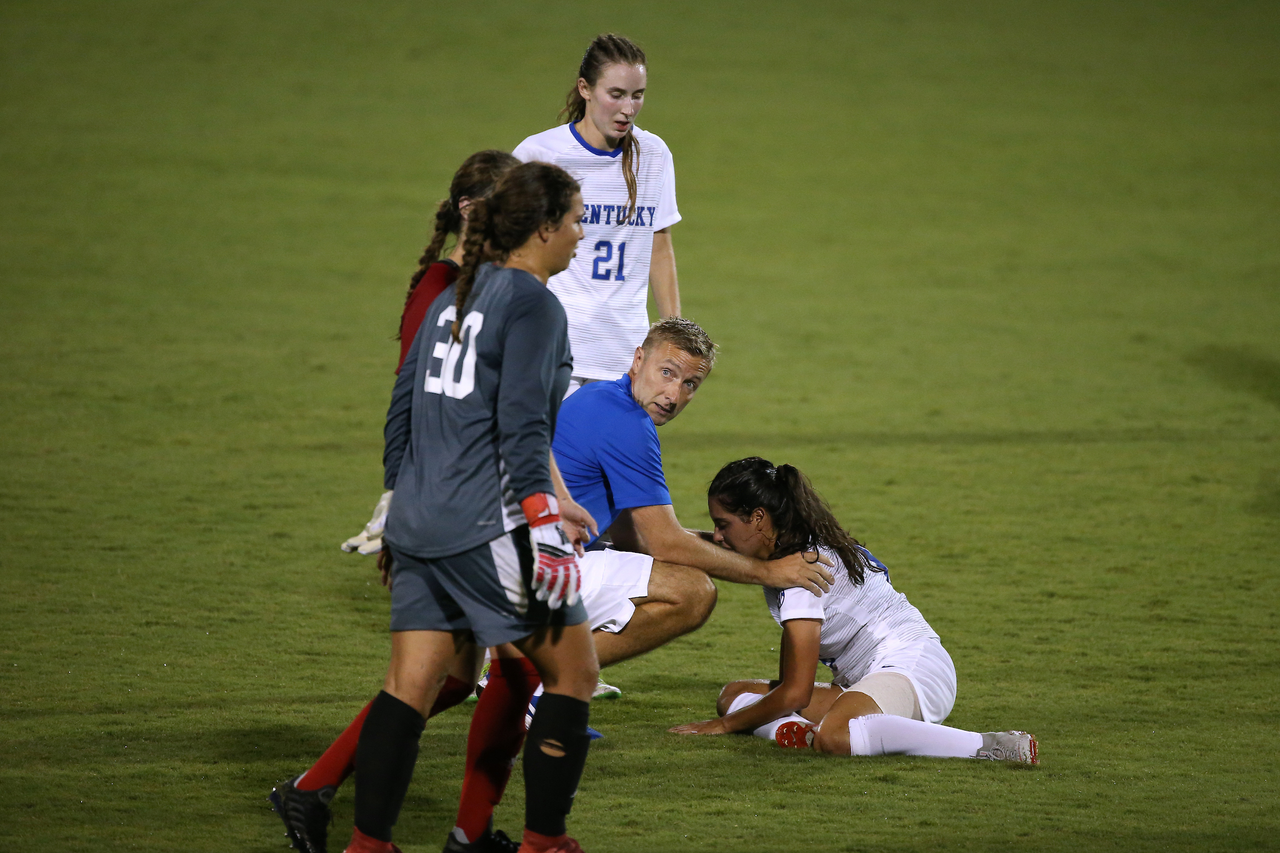 Ian Carry. Miranda Jimenez.

The University of Kentucky women's soccer team beat SIUE 2-1 in the Cats season openr on Friday, August 17, 2018, at The Bell in Lexington, Ky.

Photo by Chet White | UK Athletics