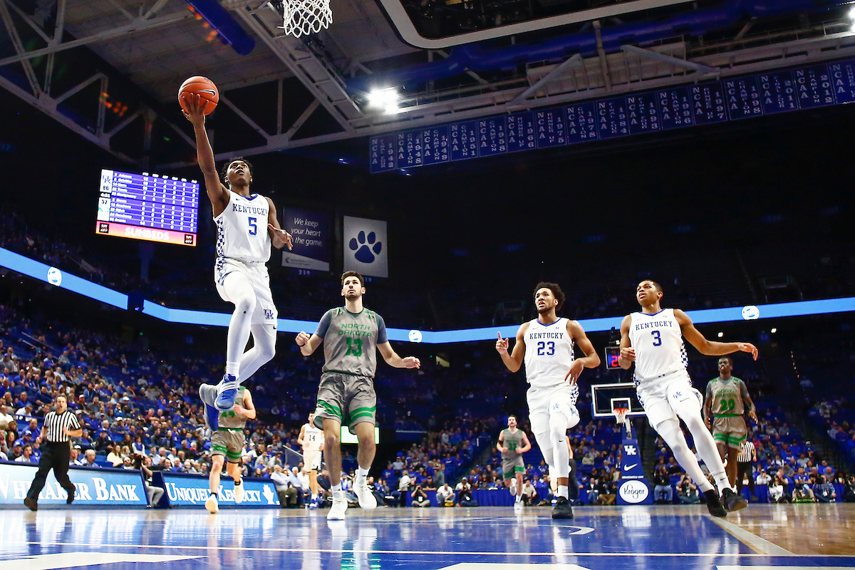 Immanuel Quickley.

Men's basketball beats North Dakota 96-58.

Photo by Chet White | UK Athletics
