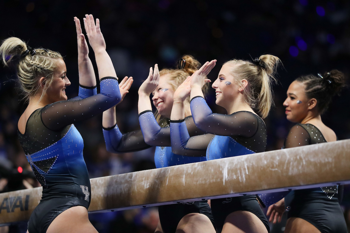 ALEX HYLAND.

The University of Kentucky gymnastics team beat Ball State, Southeast Missouri, and George Washington on Friday, January 5, 2017 at Rupp Arena in Lexington, Ky.

Photo by Elliott Hess | UK Athletics