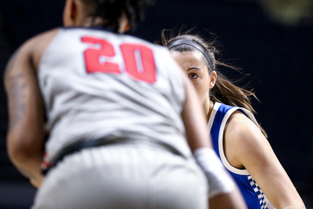 Emma King. 

Kentucky beat Ole Miss 94-52.

Photo by Eddie Justice | UK Athletics