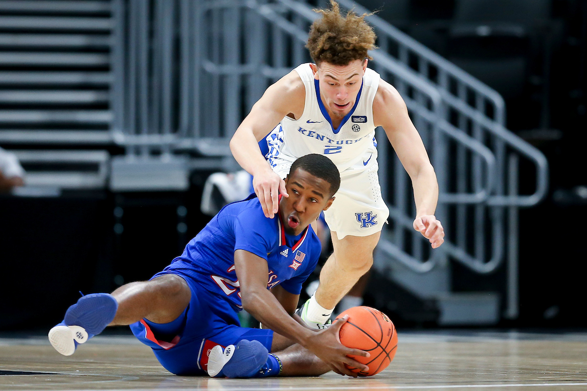 Devin Askew.

Kentucky falls to Kansas, 65-62, in the State Farm Champions Classic.

Photo by Chet White | UK Athletics