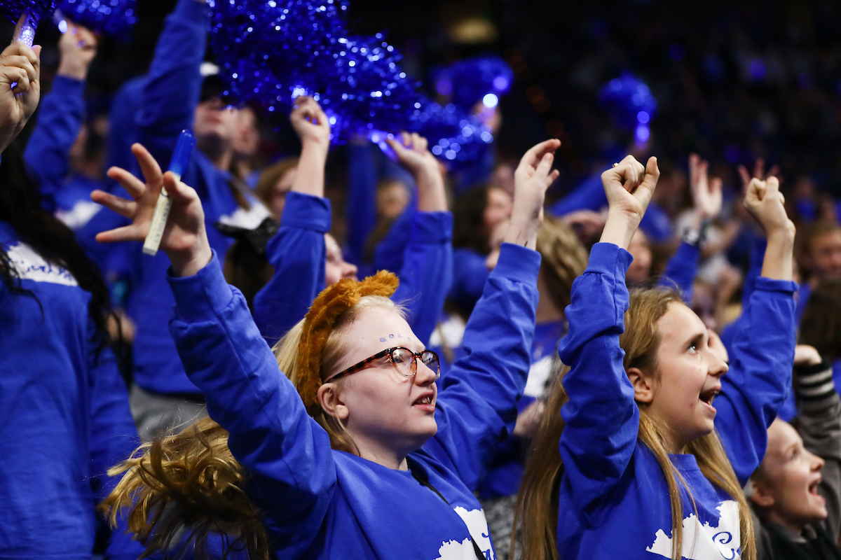 The University of Kentucky gymnastics team beats Arkansas with a winning score of 195.275 on Excite Night. 


Photo by Elliott Hess | UK Athletics