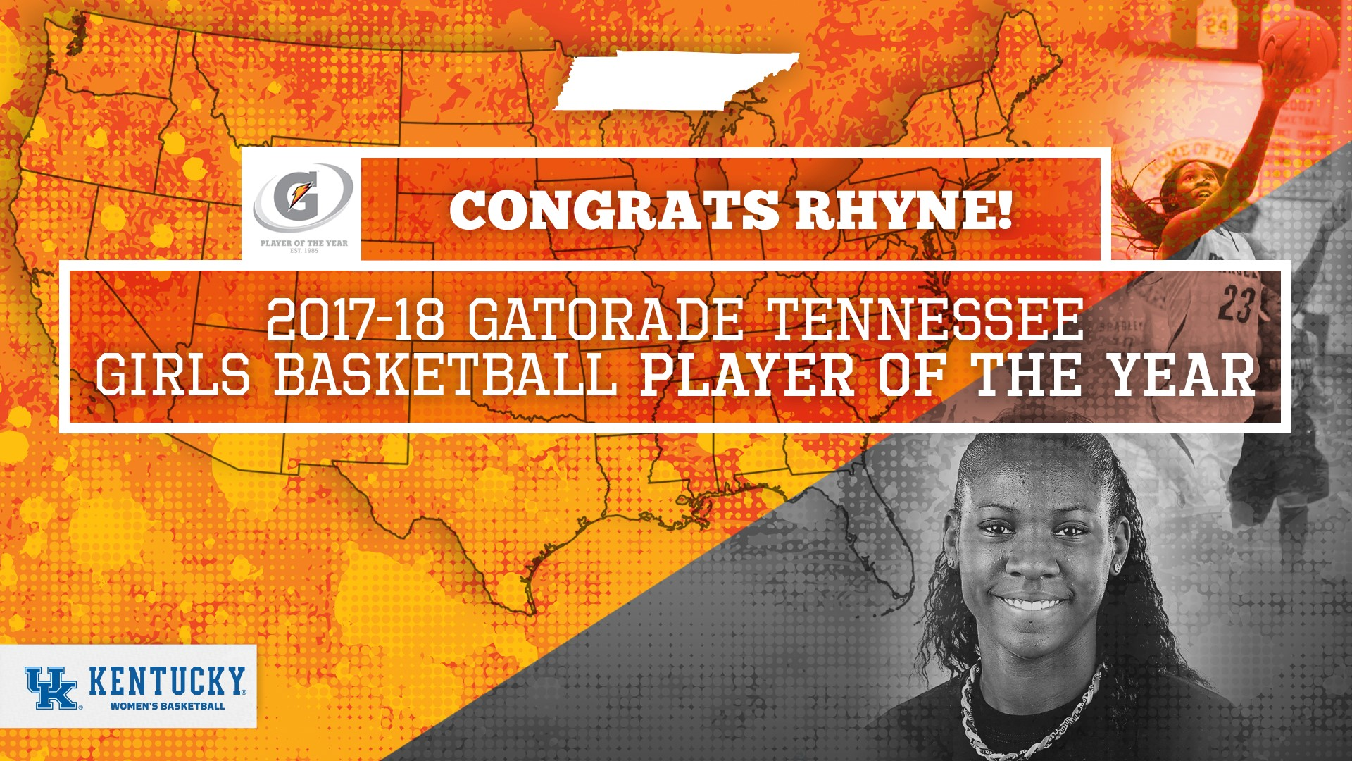 Rhyne Howard Named Gatorade Basketball Player of the Year in Tennessee