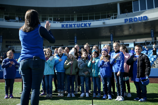 National Anthem. 

Kentucky beat Appalachian State 21-4.  


Photo by Isaac Janssen | UK Athletics