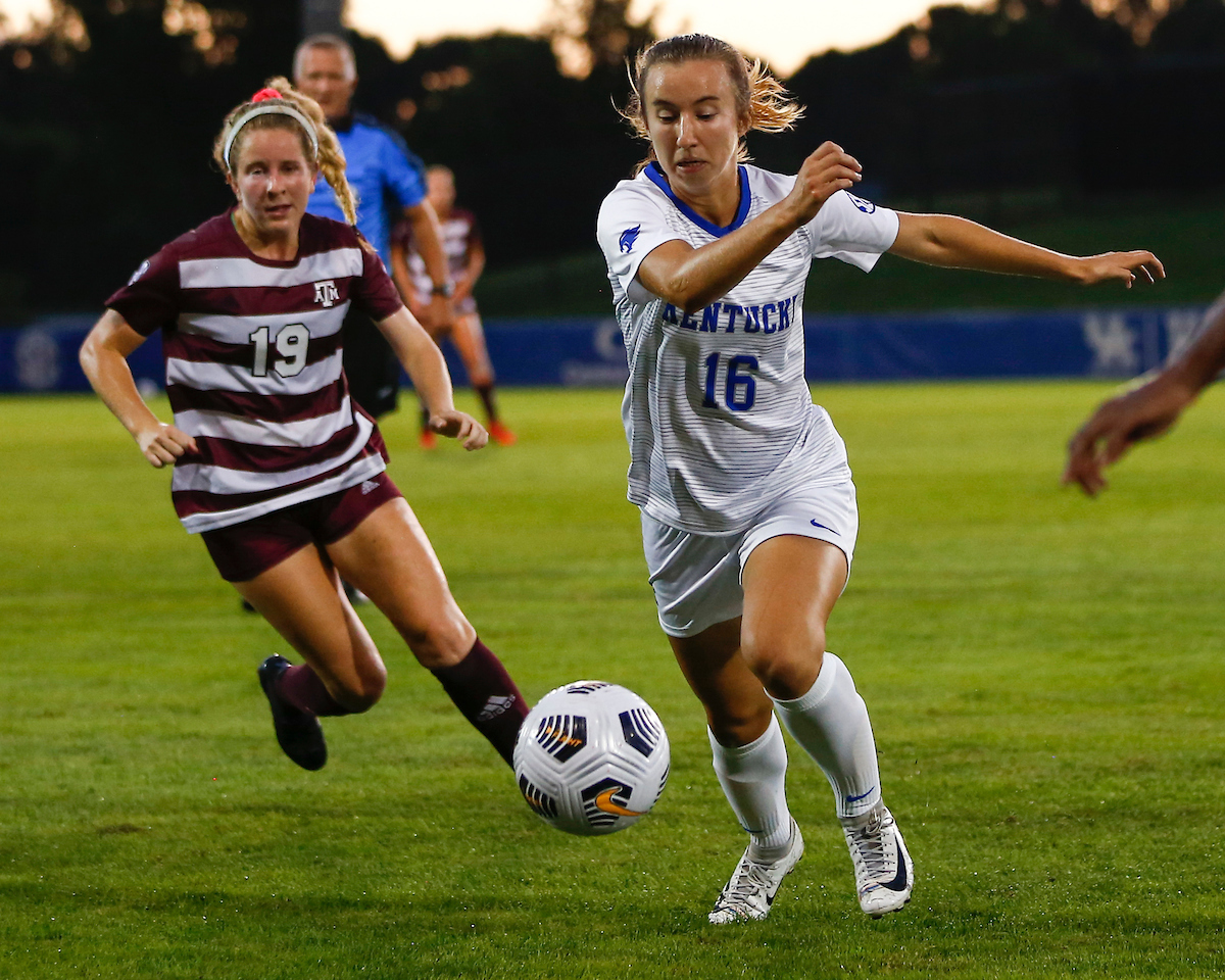 Emma Nicholson.

Kentucky loses to Texas A&M 3-0.

Photo by Grace Bradley | UK Athletics