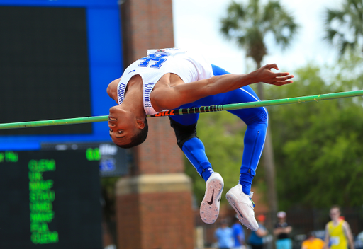 during the Pepsi Florida Relays at James G. Pressly Stadium on Friday, March 29, 2019 in Gainesville, Fla. (Photo by Matt Stamey)