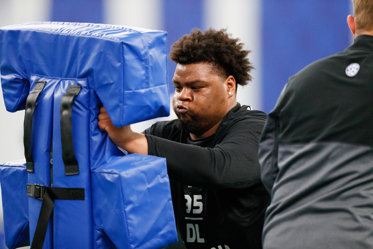 Quinton Bohanna.

Kentucky football Proday.

Photo by Elliott Hess | UK Athletics