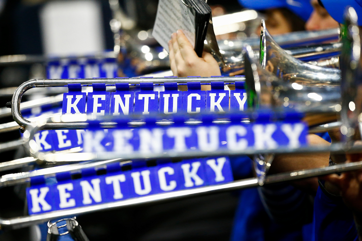Band.

Practice and pressers. 

Photo by Chet White | UK Athletics