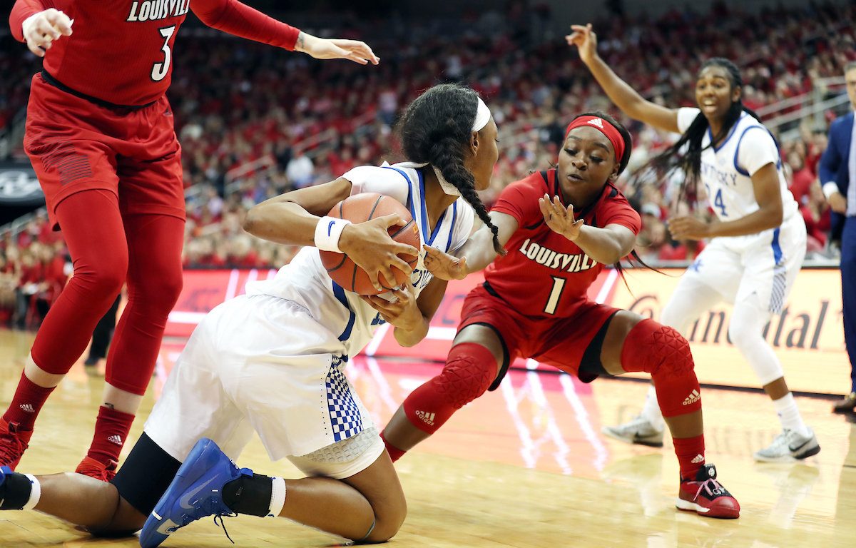 Tatyana Wyatt

Women's Basketball loses to Louisville on Sunday, December 9, 2018 at the Yum! Center.  

Photo by Britney Howard  | UK Athletics