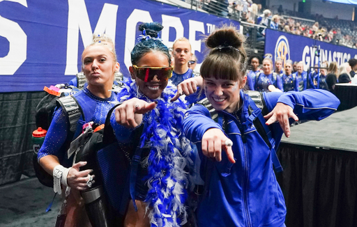 Kentucky gymnast during the SEC championship at BJCC's Legacy Arena in Birmingham, Ala., Saturday, March 19, 2022. (Marvin Gentry | Marvin-Gentry.com)