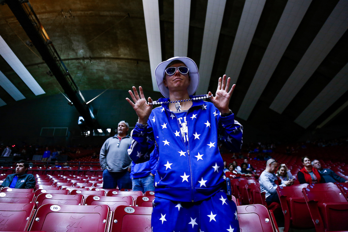 Fan.

Kentucky falls to Alabama 77-75 on Saturday, January 5, 2019, at Coleman Coliseum in Tuscaloosa, AL.

Photo by Chet White | UK Athletics