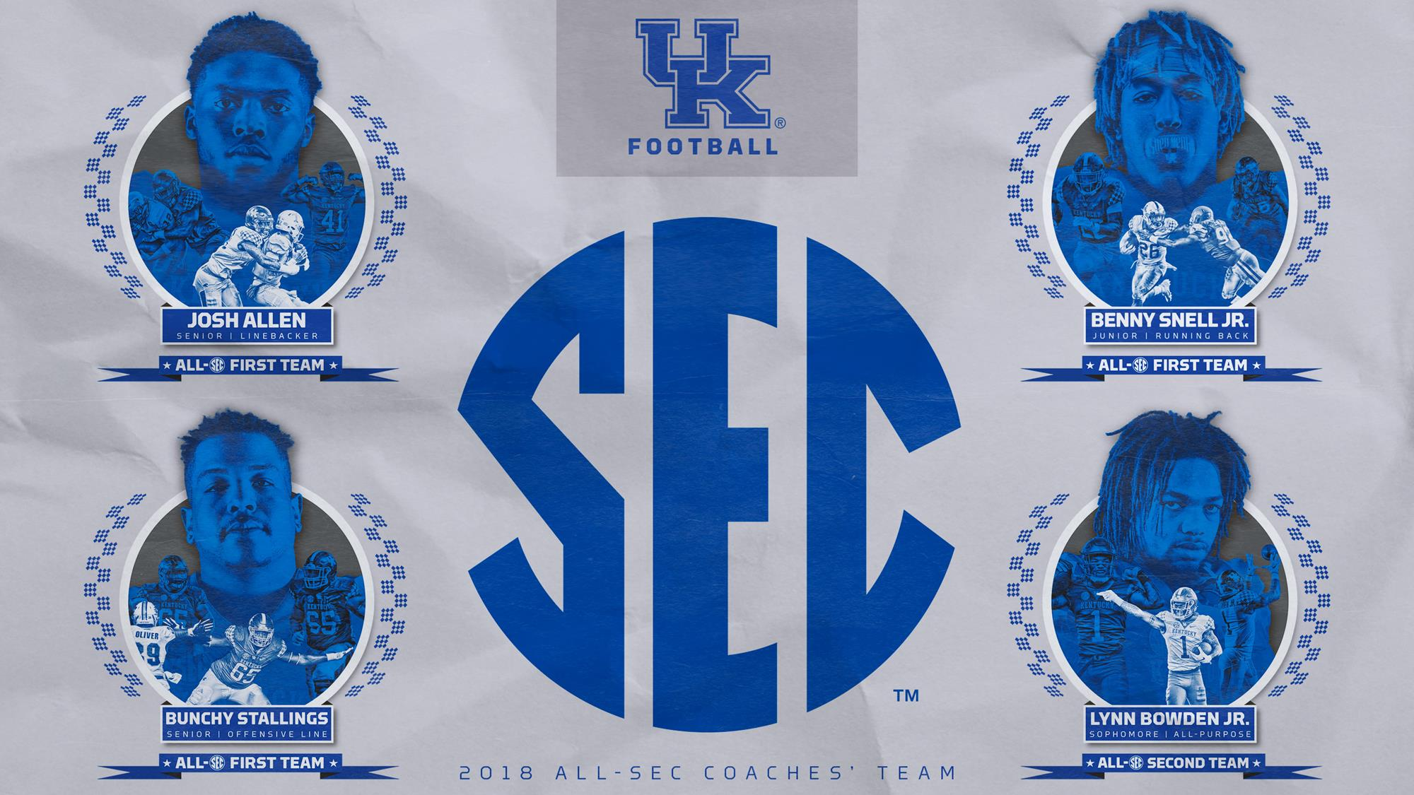 Kentucky Places Three on Coaches’ All-SEC First Team, One on Second Team