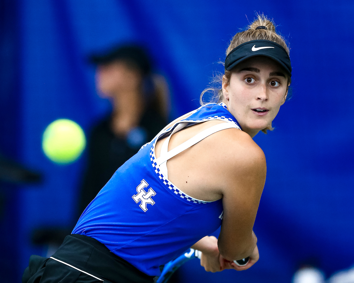 Carlota Molina.

Kentucky falls to Florida 4-2.

Photo by Eddie Justice | UK Athletics