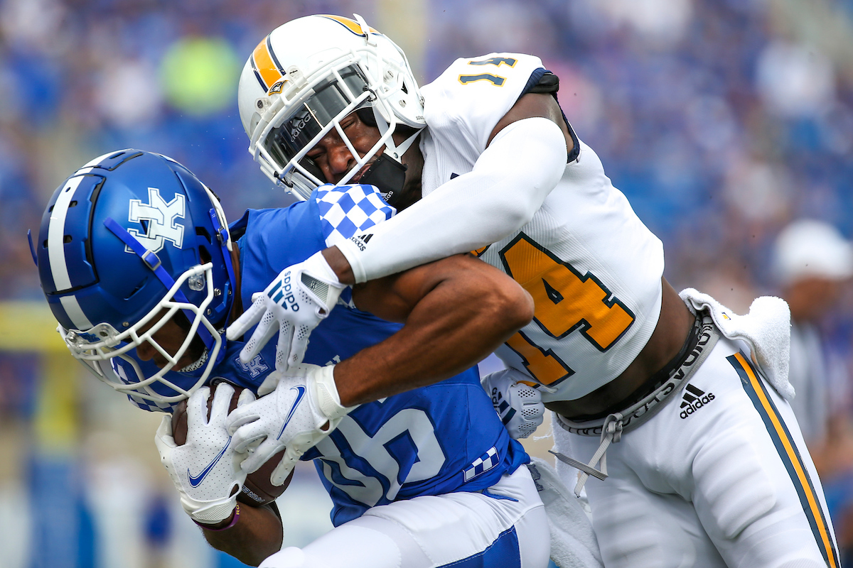 DeMarcus Harris.

Kentucky beats UTC 28-23.

Photo by Grace Bradley | UK Athletics