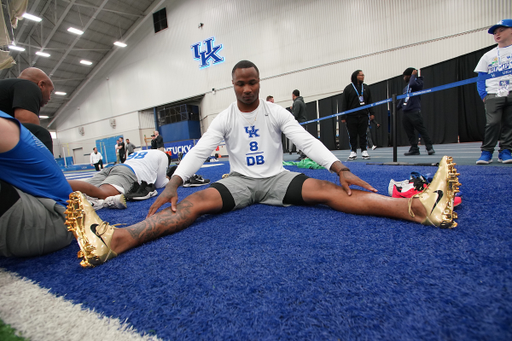 Derrick Baity.

Pro Day for UK Football.

Photo by Jacob Noger | UK Athletics