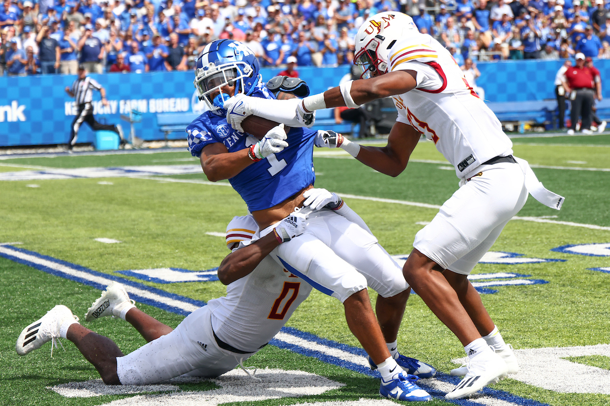 Wan’Dale Robinson.

UK beat ULM 45-10.

Photo by Elliott Hess | UK Athletics