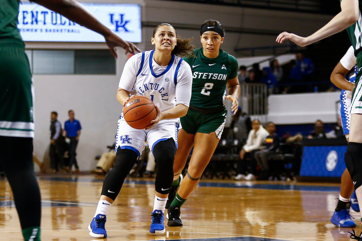Sabrina Haines.

Kentucky beats Stetson 67-48,

Photo by Grace Bradley | UK Athletics