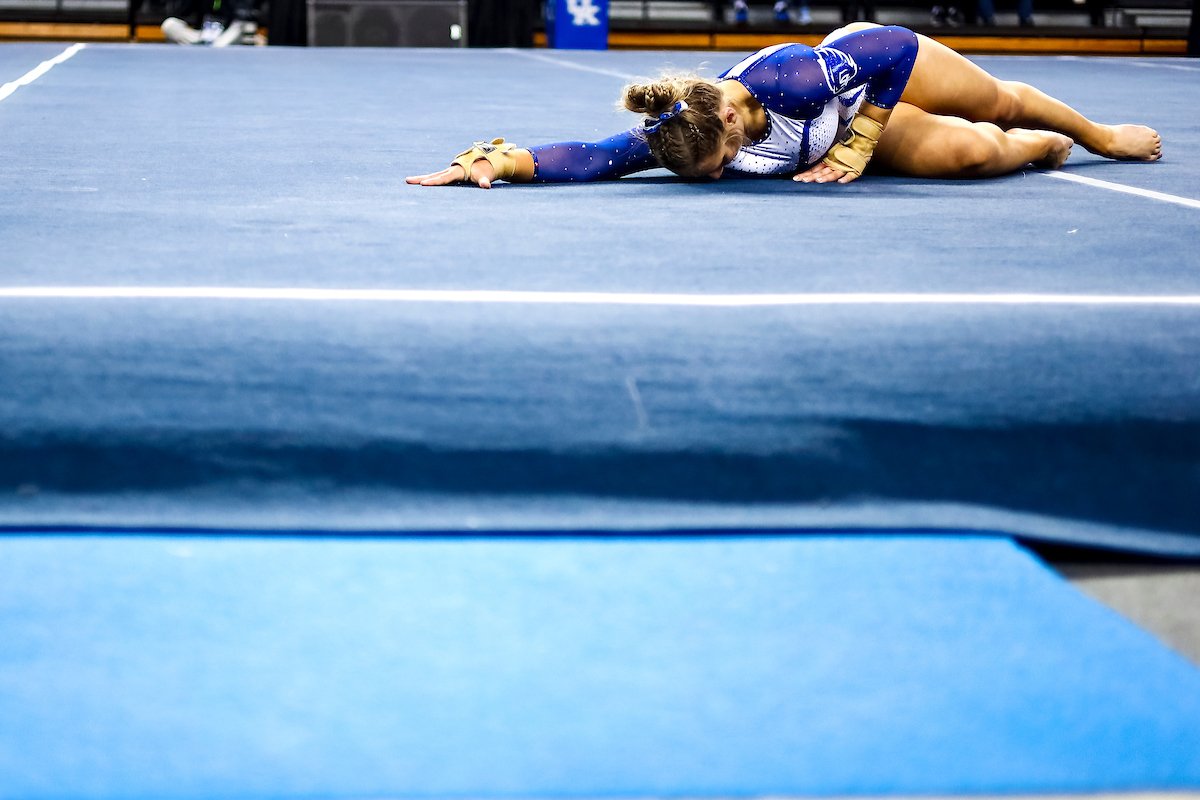 Ashlyn LaClair.

Kentucky gymnastics loses to Florida.

Photo by Eddie Justice | UK Athletics