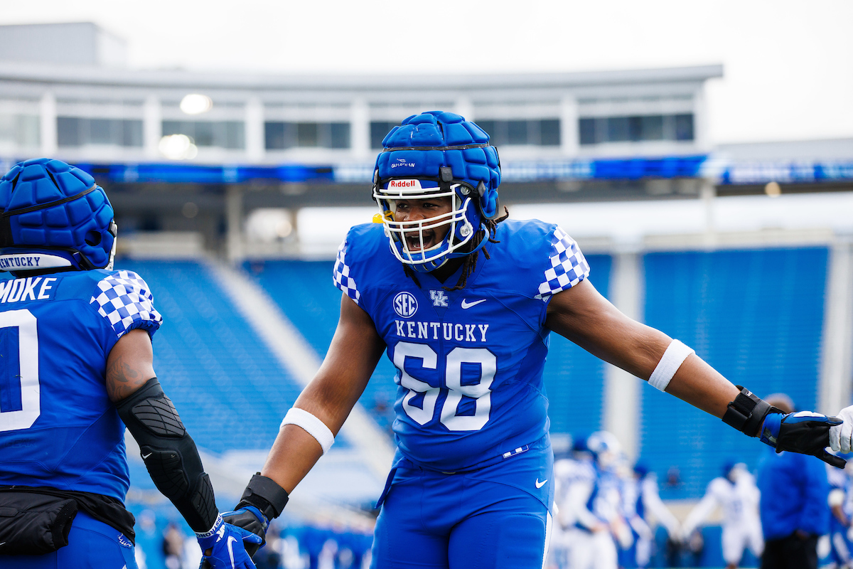 Kenneth Horsey2022 UK Football Spring GamePhoto By Jacob Noger | UK Football