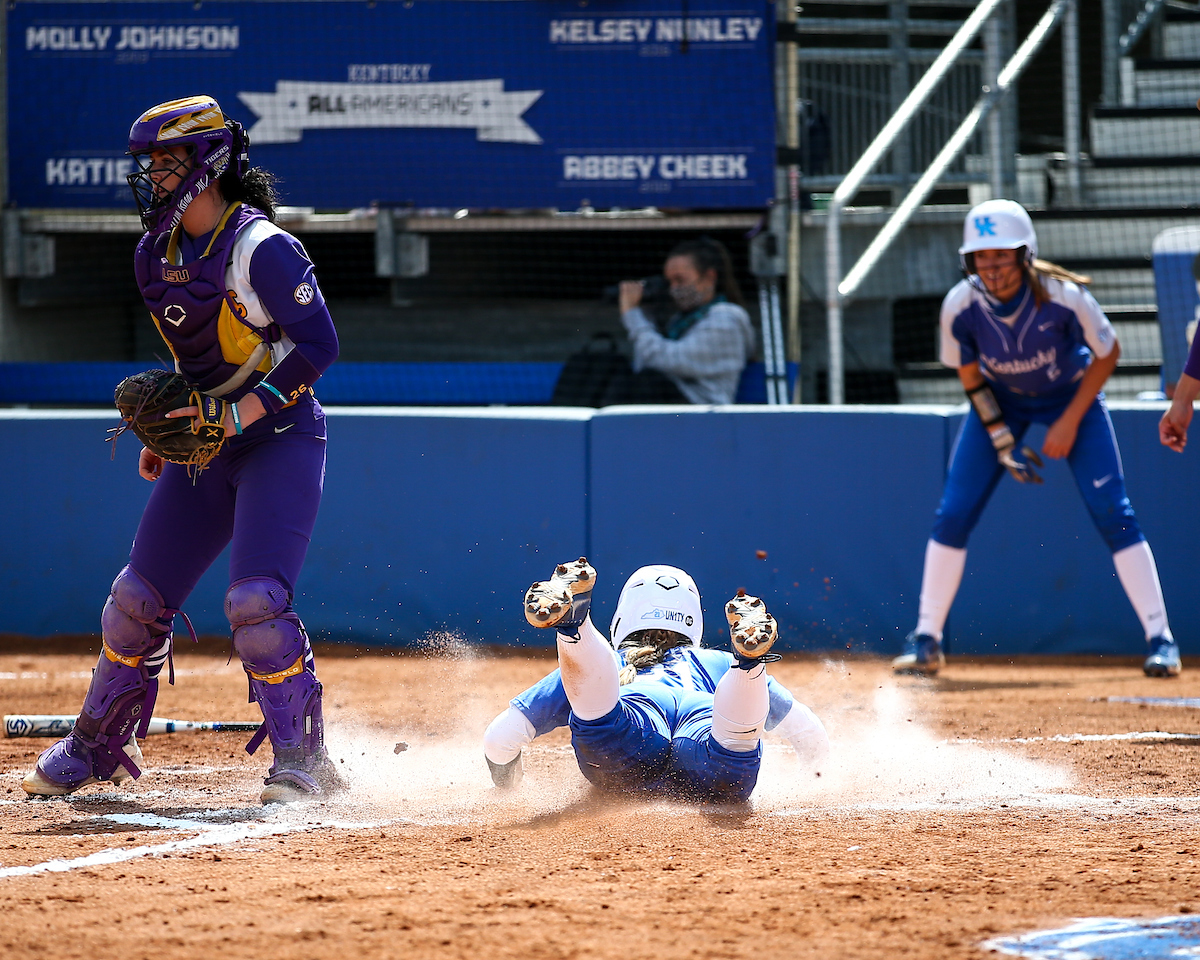 Erin Coffel. 

Kentucky loses to LSU 10-4. 

Photo by Eddie Justice | UK Athletics