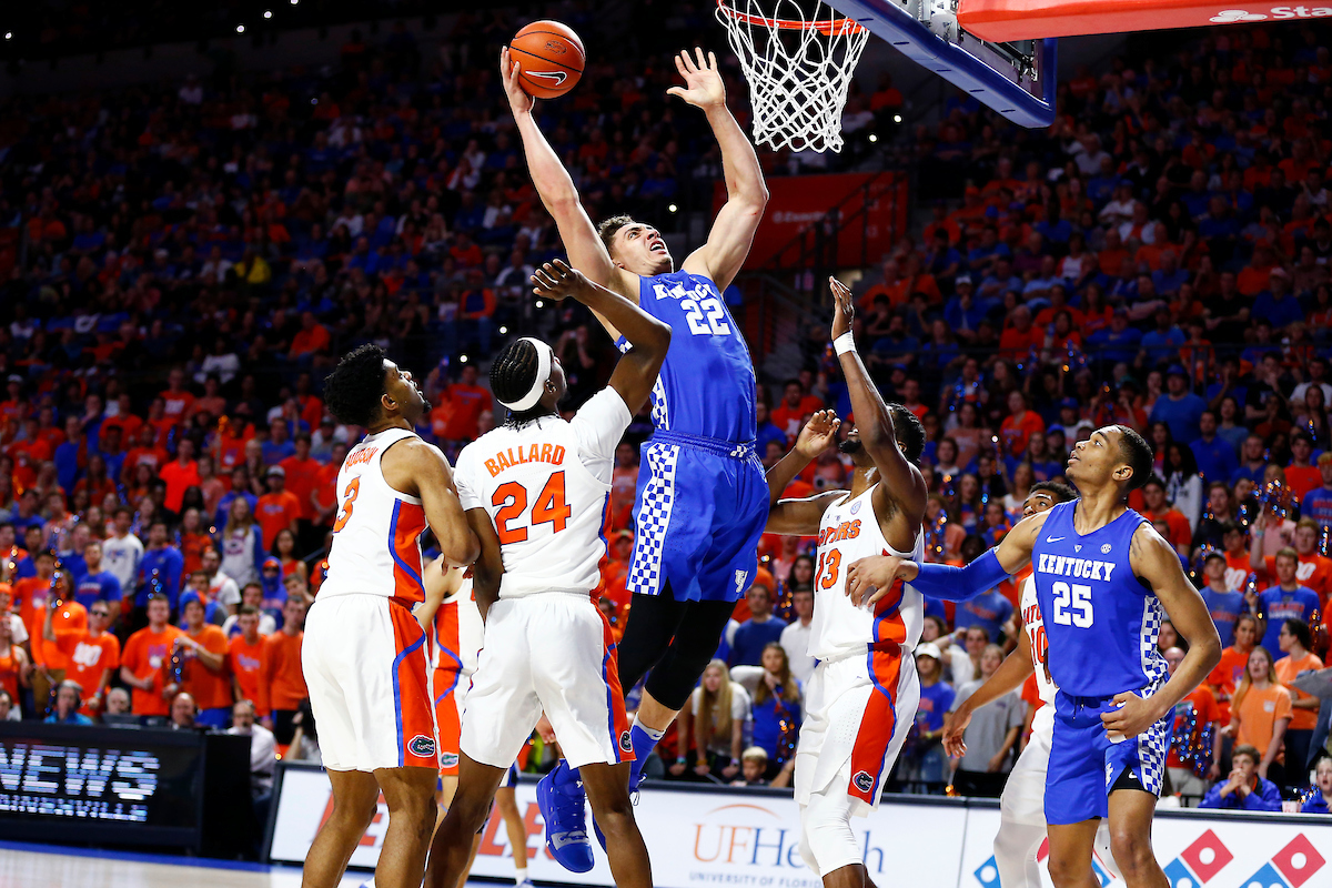 Reid Travis.

Kentucky men's basketball beat Florida 65-54.

Photo by Quinn Foster | UK Athletics