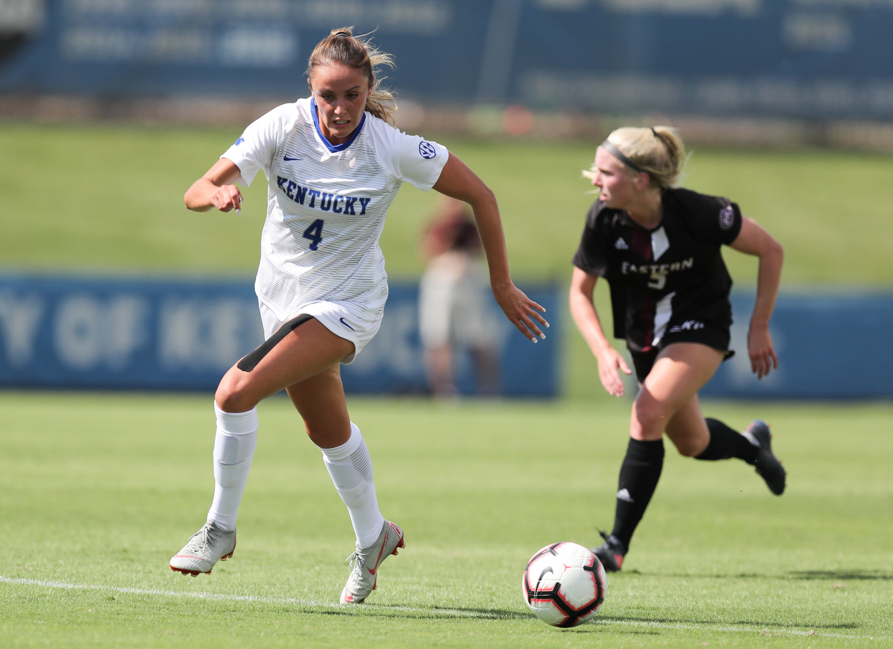 HOLLIE OLDING.

The University of Kentucky women's soccer team falls to Eastern Kentucky 1-0 Sunday, September 2, at the Bell Soccer Complex in Lexington, Ky.

Photo by Elliott Hess | UK Athletics