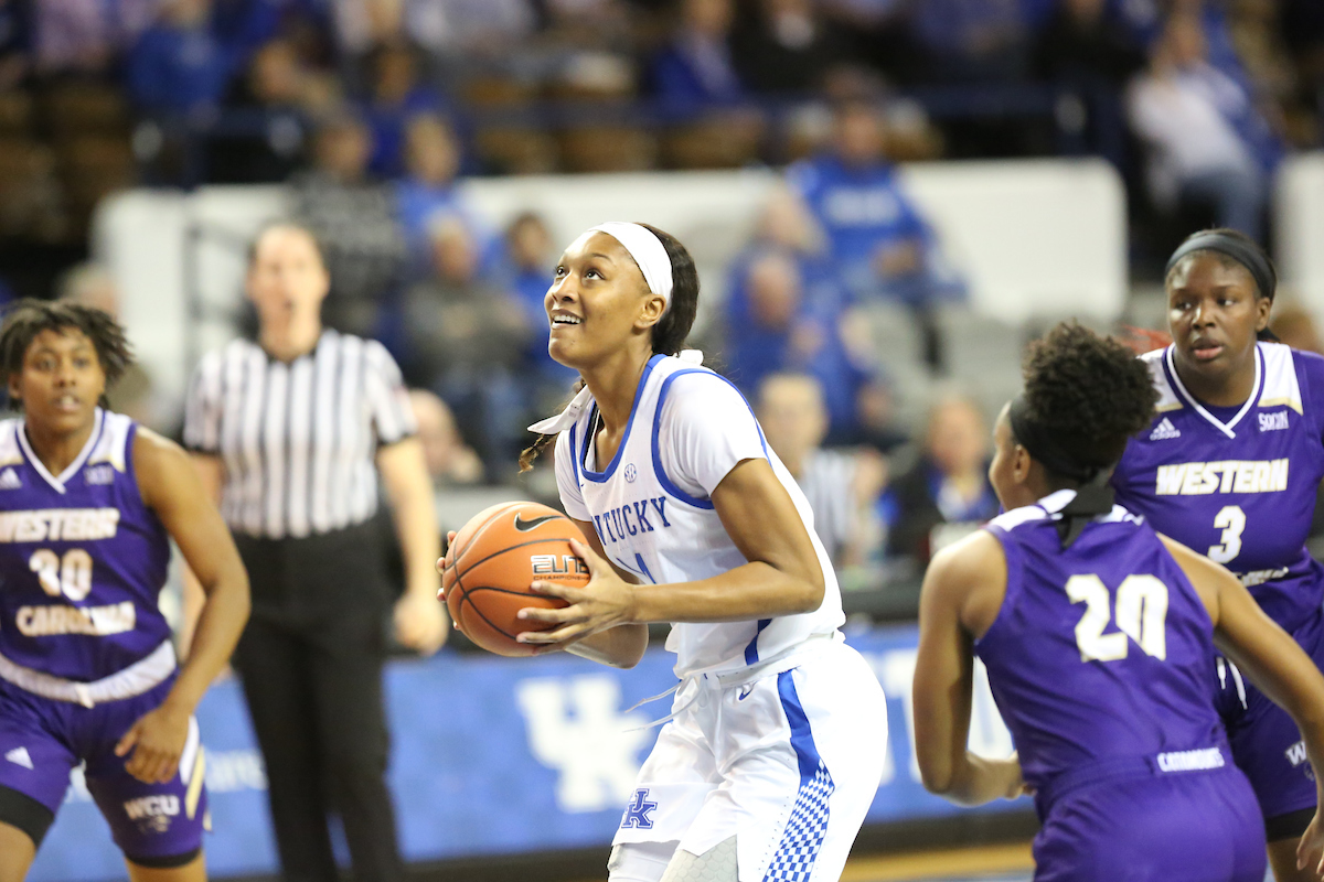 Tatyana Wyatt

Women's Basketball defeats WCU on Tuesday, December 18, 2018. 

Photo by Noah J. Richter | UK Athletics