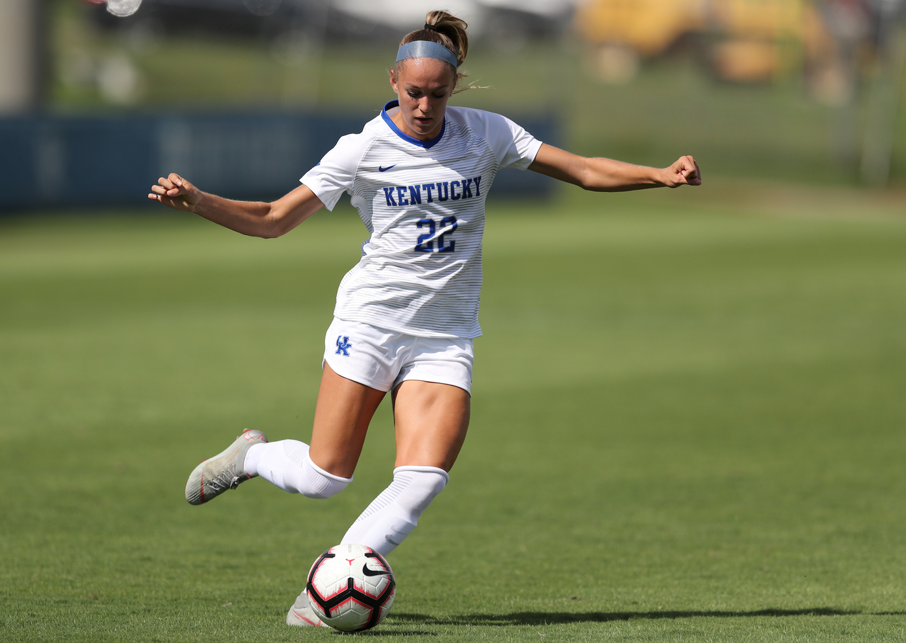 ABBY STEINER.

The University of Kentucky women's soccer team falls to Eastern Kentucky 1-0 Sunday, September 2, at the Bell Soccer Complex in Lexington, Ky.

Photo by Elliott Hess | UK Athletics