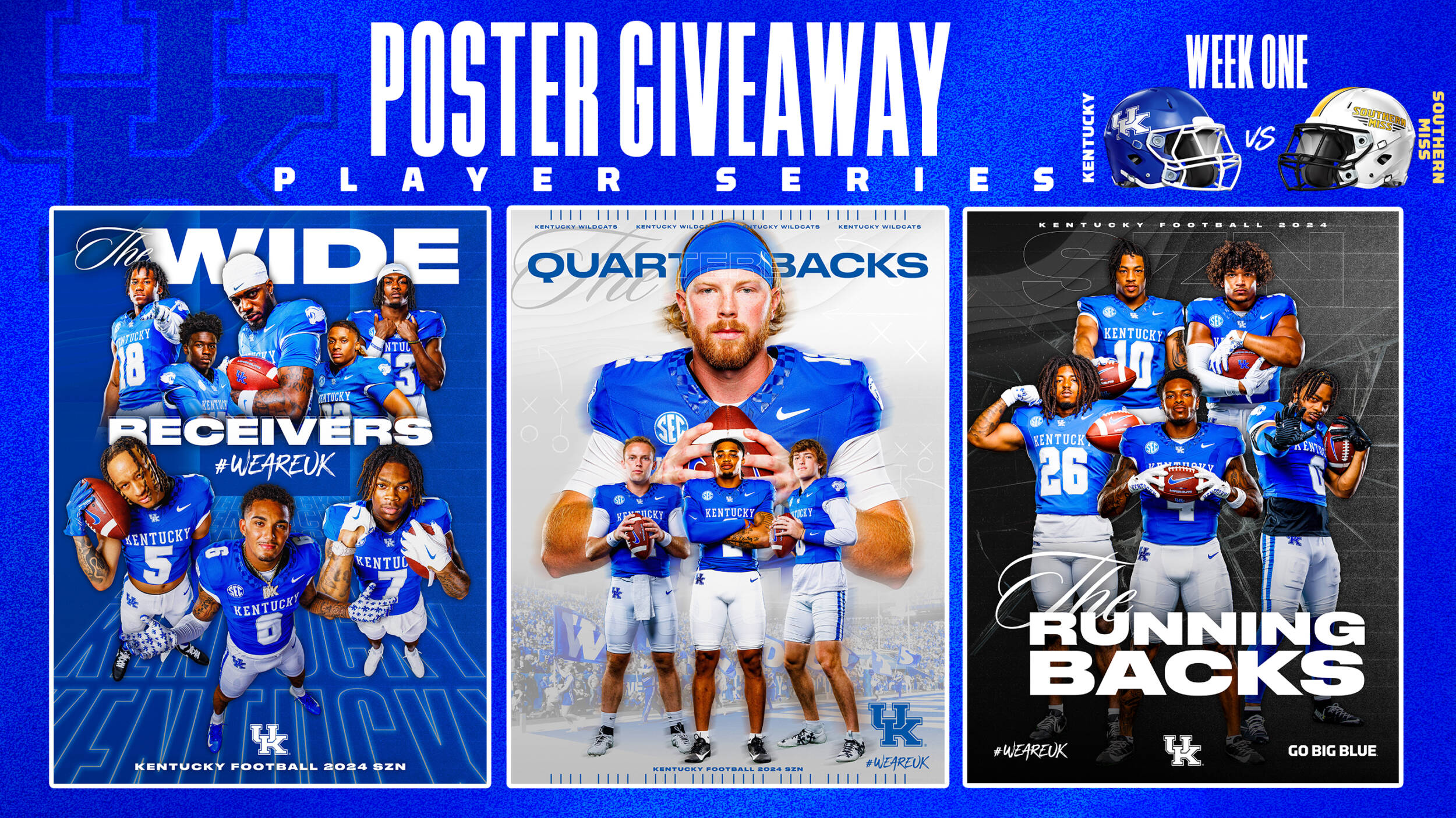 First Three 2024 Kentucky Football “Players Series” Posters Available Saturday