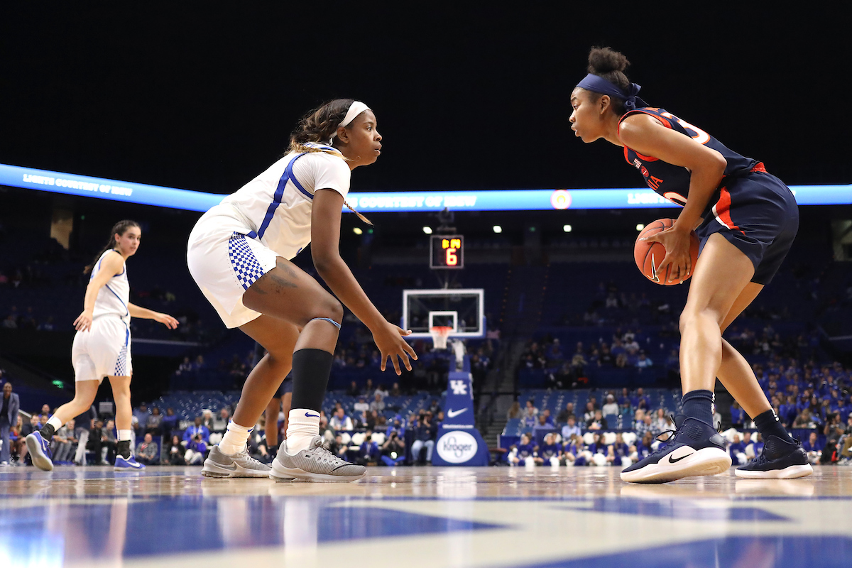 KeKe McKinney.

Women's basketball beats Virginia 63-51 at Rupp Arena on Thursday, November 15th, 2018.

Photo by Quinn Foster.