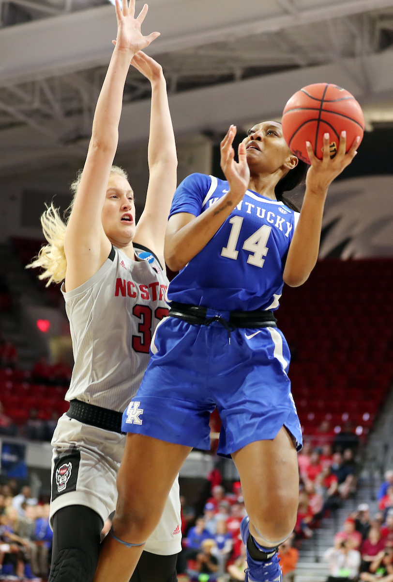 Tatyana Wyatt

Women's Basketball falls to NC State on Monday, March 25, 2019. 

Photo by Britney Howard | UK Athletics