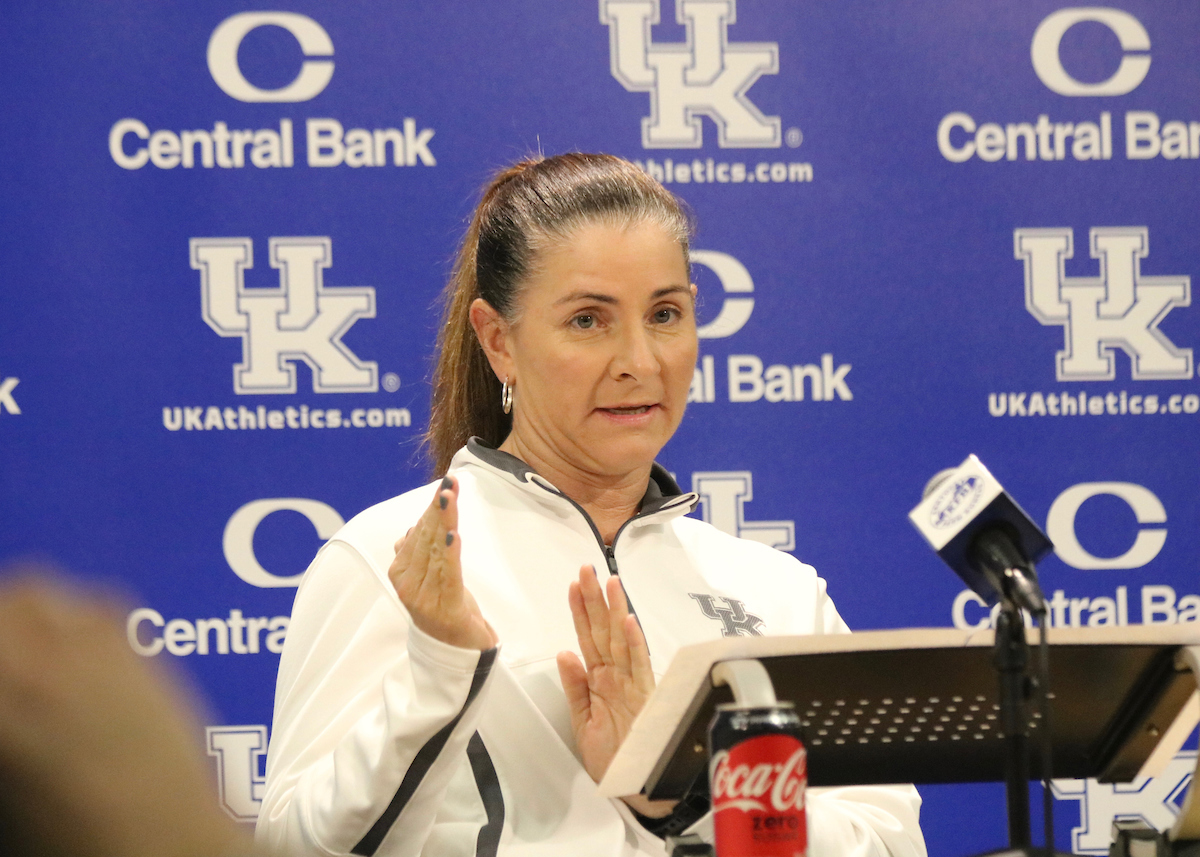 Coach Rachel Lawson.

Kentucky Baseball and Softball Media Day on February 5th, 2019.

Photo by Noah J. Richter | UK Athletics