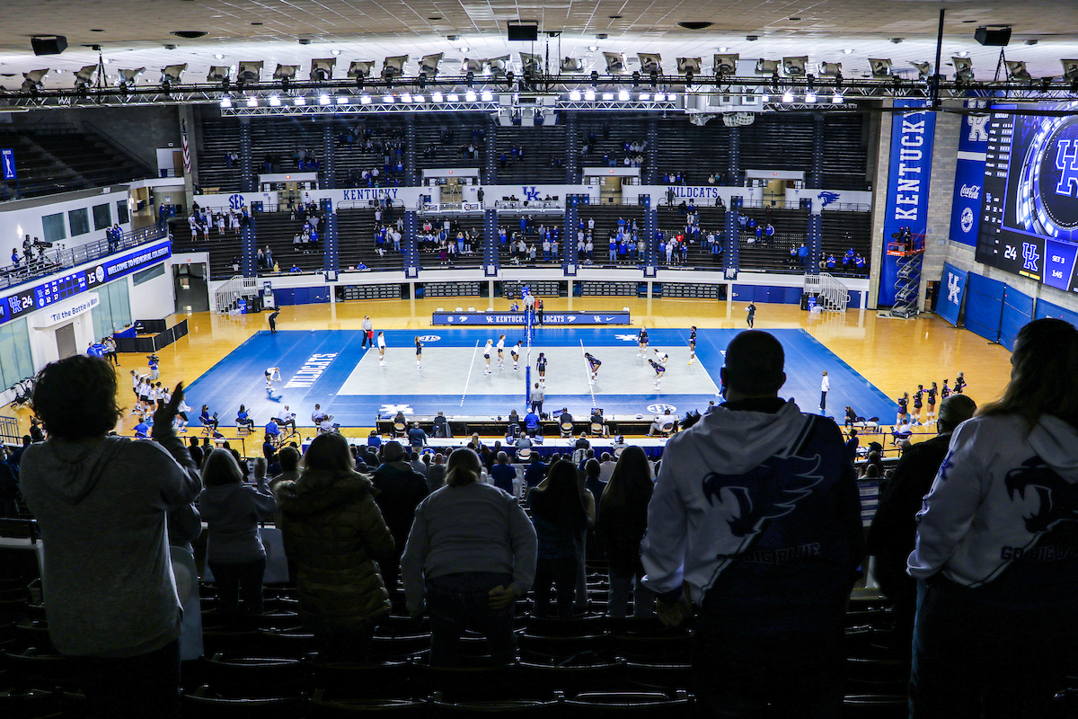 Memorial Coliseum.

Kentucky sweeps LSU 3-0.

Photo by Grace Bradley | UK Athletics
