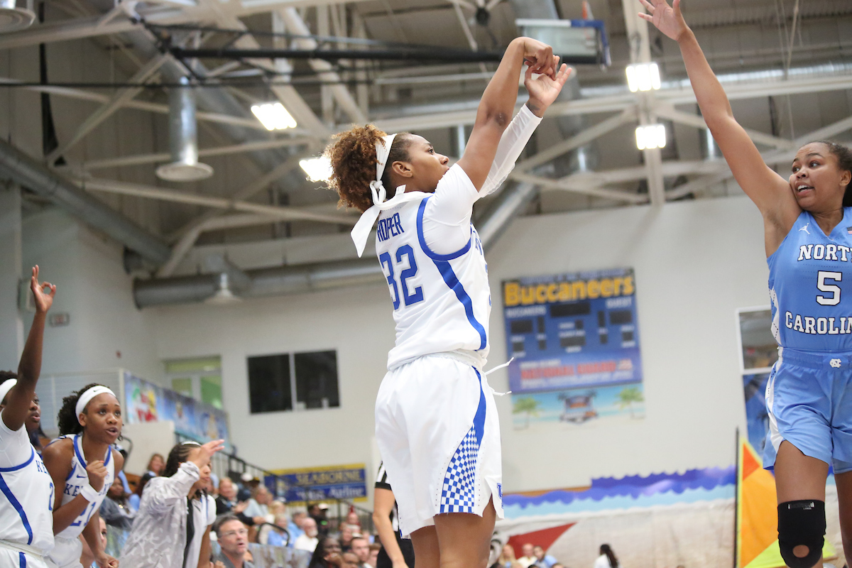 Game Three - Kentucky vs. UNC

The women's basketball team travels to Saint Thomas to compete in the 2018 Paradise Jam Tournament from November 22nd-24th at the University of the Virgin Islands.

Photos by Noah J. Richter | UK Athletics