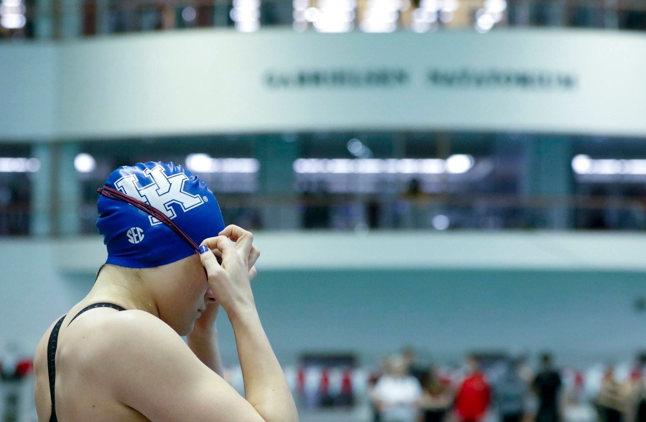 Photos from the afternoon portion of the final day of the 2019 SEC Swimming and Diving Championships in the Gabrielsen Natatorium at the University of Georgia in Athens, Ga., on Saturday, Feb. 23, 2019. (Casey Sykes)